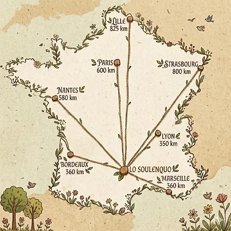 B&B Lo Soulenquo A Fonteilles Sur Le Gr 65 Golinhac